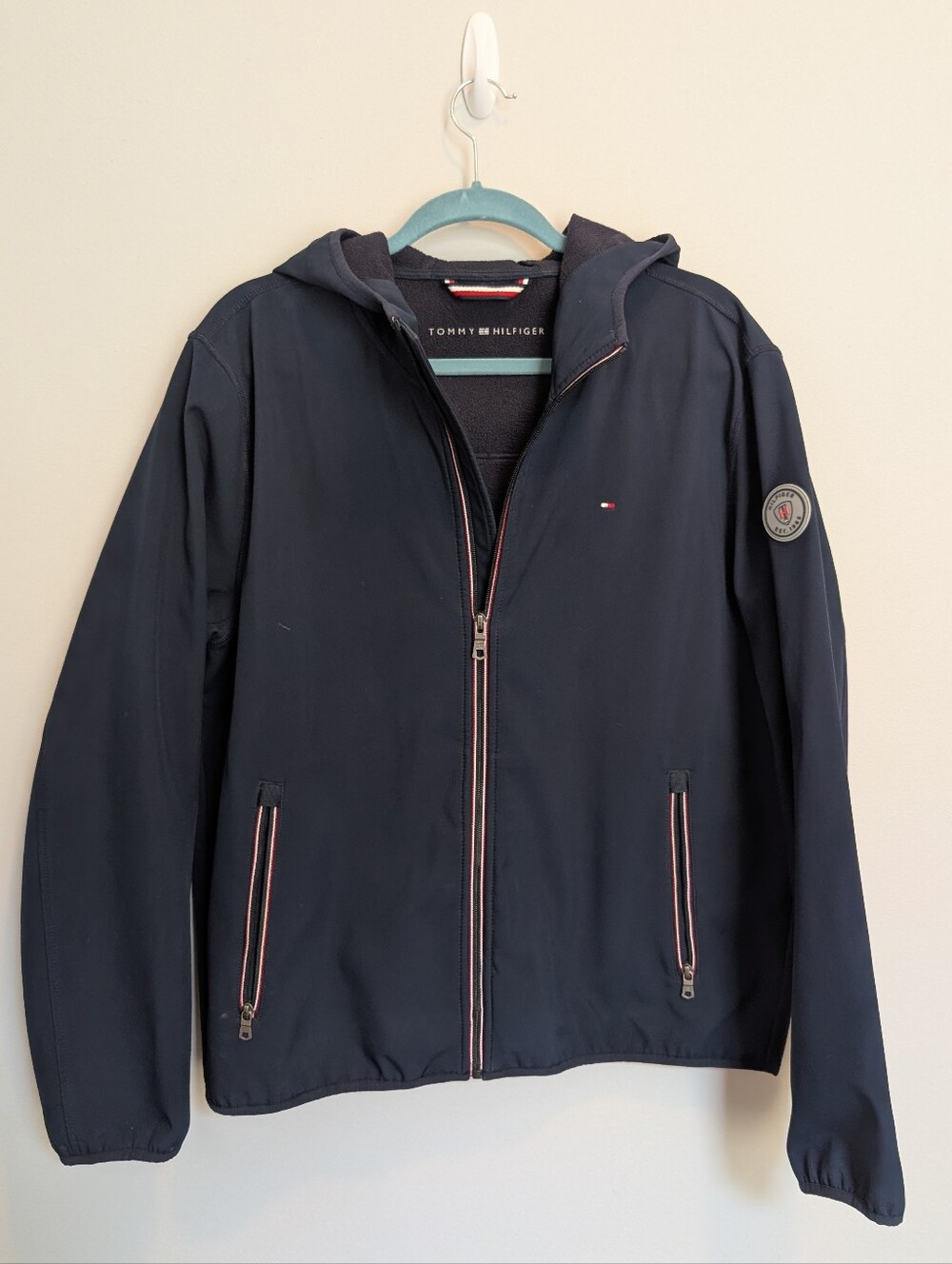 Tommy Hilfiger Men's Navy Hooded Zip Jacket